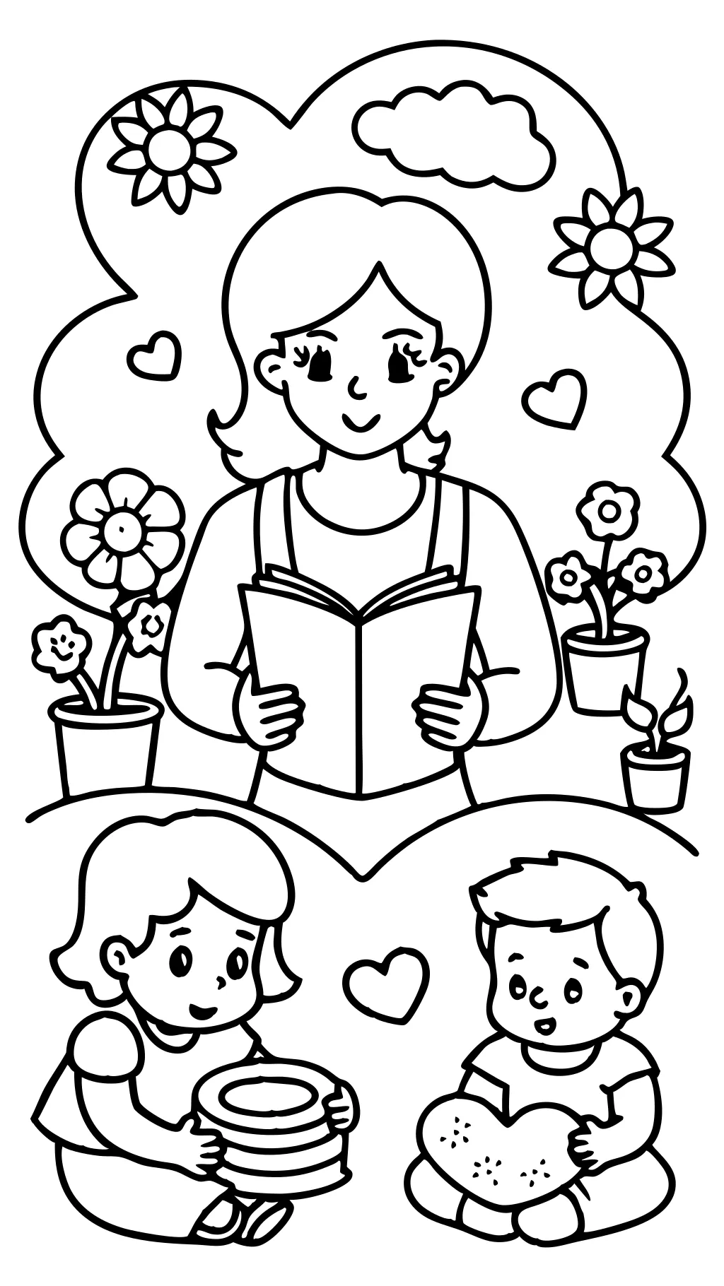 coloriages de mamans